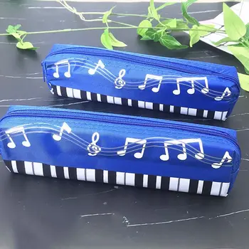 Многослойные квадратные пеналы из ткани Оксфорд, сумка для карандашей для фортепиано, студенческий пенал, сумка для музыкальных нот для фортепиано