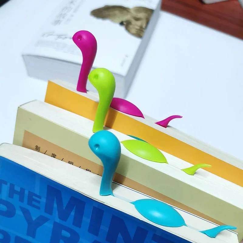 3D Закладка в форме водяного монстра Детская Забавная страница папки для чтения книги Милые животные Книжный знак Новинка Канцелярский подарок для мальчиков и девочек