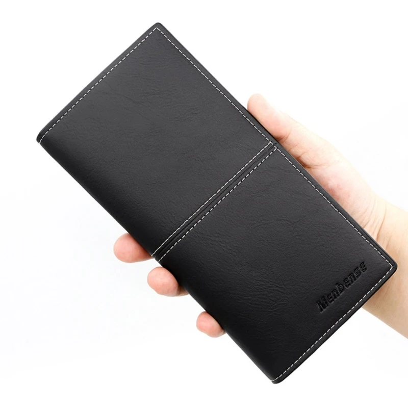 Легкий мужской кошелек-футляр для кредитных карт, изящный и портативный длинный кошелек