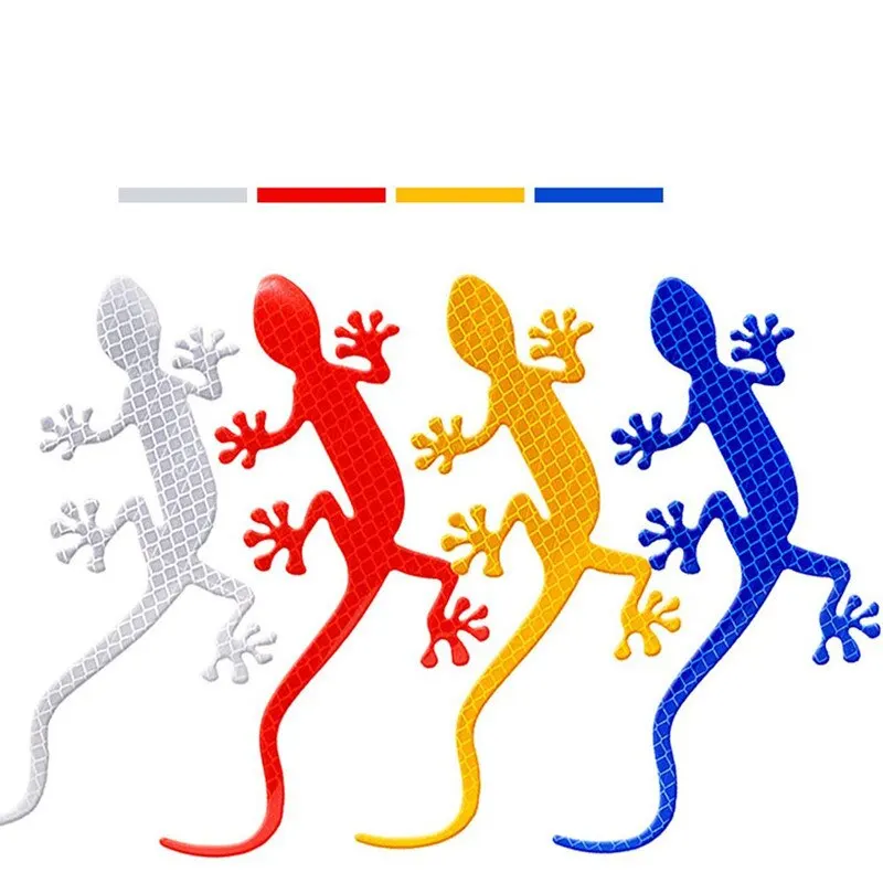 Светоотражающие автомобильные наклейки Gecko 3D Трехмерные наклейки Креативный логотип хвоста автомобиля Декоративные изделия Gecko