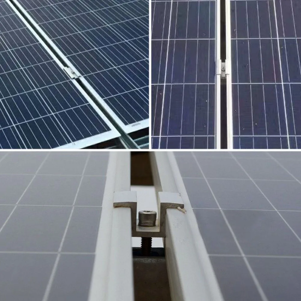 Зажимы для панелей, Сменный зажим для солнечной панели, Аксессуары для солнечной энергии, 2 размера, Фотоэлектрические из алюминиевого сплава, предназначенные