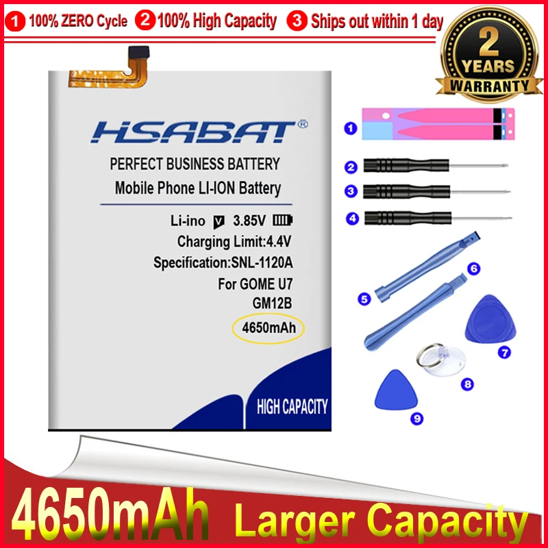 HSABAT 0 Цикл GM12B GOME 2017M95A Батарея для GOME U7 U7mini U7 mini Высококачественный Сменный Аккумулятор