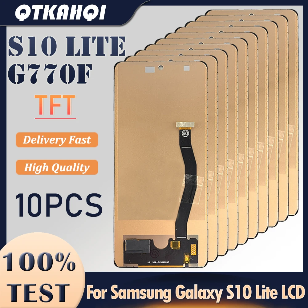 Оптовая продажа 10 шт./лот TFT Высокого Качества Для Samsung Galaxy S10 Lite G770F G770F/DS ЖК-дисплей С Сенсорным экраном Для Samsung S10Lite