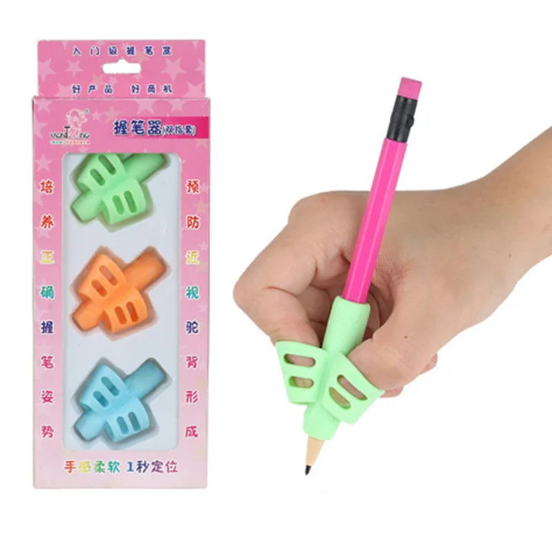 3шт Детский держатель для карандашей для рукописного ввода, детский держатель для карандашей Подходит для начинающих дошкольников, детей из детского сада