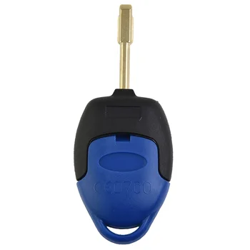 1 шт. чехол для брелока, 3 кнопки, синяя крышка пульта дистанционного управления для Ford Transit MK7 2006-2014, ABS, синяя защита для ключей