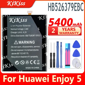 100% kikiss 5400 мАч Топовый Аккумулятор HB526379EBC для Huawei Honor 4C Pro/Y6 PRO Enjoy 5 TIT-AL00 CL10 Аккумулятор для Телефона