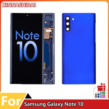 100% Протестированный OLED-дисплей Samsung Galaxy Note 10 N9700 N9760 N970U, сенсорный экран, дигитайзер, запасные части с рамкой