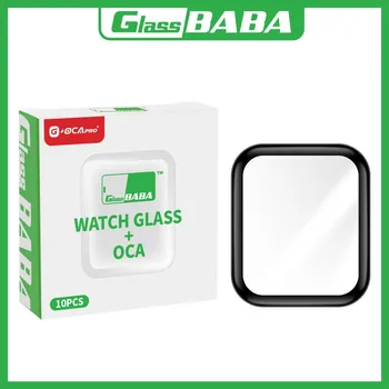 10шт Стекло BABA G + OCA Pro Внешний Стеклянный Объектив Переднего Экрана С OCA Для Apple Watch Серии S3 S4 S5 S6 SE S7 S8 45 41 38 мм 42 44 мм