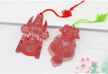1шт Пекинская опера Facebook в китайском стиле металлические полые классические литературные изысканные закладки для создания узлов краской