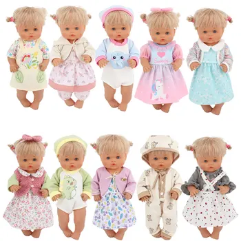 2023 новая кукольная одежда Подходит Для Куклы 41 см Nenuco Фиолетовая Футболка С длинными Рукавами В Фиолетовый Горошек Брюки Со Шляпой