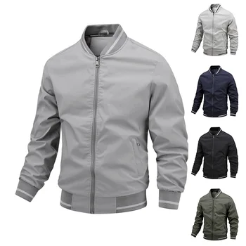 2023 Новая куртка для мужчин среднего возраста, спортивная свободного кроя, повседневная мужская куртка в осенне-зимнем стиле