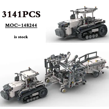 2023 Новый MOC-148244 MT с Семенами Eagle Модель Посевной Машины Трактор Модульная Игрушка 3141 шт. Строительный Блок Игрушка На День Рождения DIY Подарок