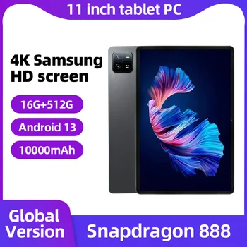 2024 Планшет Pad 6 Pro Android 13-11 дюймов Snapdragon 888 16 ГБ Оперативной ПАМЯТИ 512 ГБ ROM Планшеты PC 5G С Двумя SIM картами HD 4K Экранная Карта Или WIFI Mi