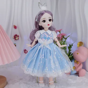 28-метровая кукла принцесса в костюме 1/6 Bjd с несколькими шарнирами, игрушки для переодевания тела