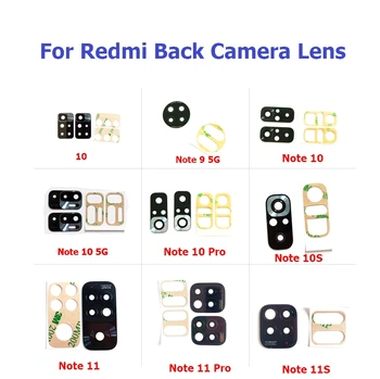 2шт Новый Стеклянный Объектив Задней Камеры + Наклейка Для Xiaomi Redmi 6 Note 6 Pro Note 7 8 Note 10 9 Note 9S Pro K20 K30 Pro 5G