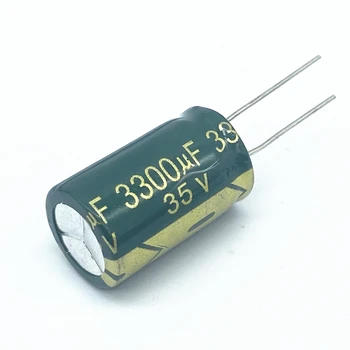 2шт Электролитический конденсатор высокого качества 35V3300UF 13*25mm 3300UF 35V 13*25
