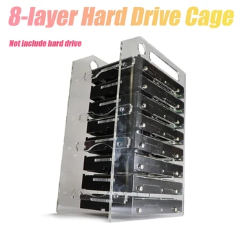 3,5-дюймовый жесткий диск HDD, 8X3,5-дюймовый жесткий диск, стойка для жесткого диска, чехол для жесткого диска DIY для расширения хранилища компьютера для майнинга BTC