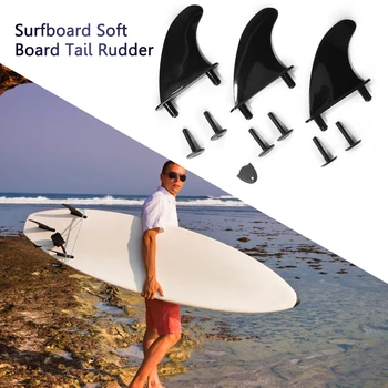 3шт Мягкий Плавник для Серфинга для Доски для Серфинга Softboard Stand Up Paddle Board Аксессуары