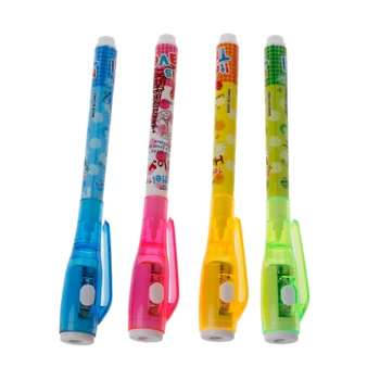 4 шт. детских ручек для шпионской ручки с исчезающей в ультрафиолетовом свете ручкой для челнока Stu