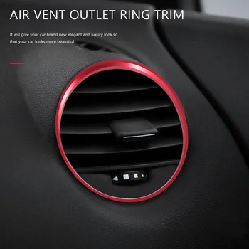 5 шт. автомобильный кондиционер, выпускное кольцо для вентиляционного отверстия, отделка для Mercedes Benz AMG A B Class CLA GLA