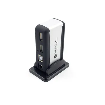 7-Портовый USB 2.0 Концентратор Высокоскоростной USB-Разветвитель Зарядное Устройство 100-240 В/AC с американской Вилкой Кабель-Адаптер Переменного Тока для Ноутбука Тетрадь Планшетный ПК