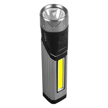90-Градусный фонарик, перезаряжаемые Складные магнитные светодиодные фонарики, карманный зажим с поворотом на 90 градусов, Магнитное основание, Встроенный литиевый