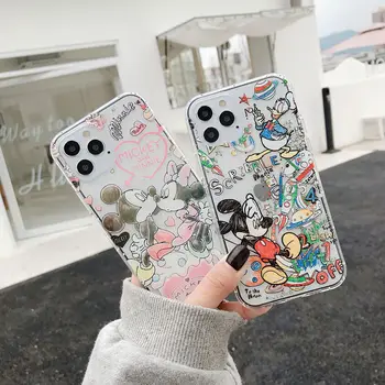 Aoger Sanrio Cinnamoroll kuromi Hello Kitty Чехол для Телефона Apple iPhone 14 12 13 11 Pro Max Mini Funda Жидкая Прозрачная Крышка
