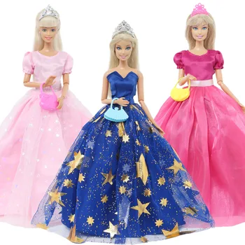 BJDBUS Модное Кукольное Платье для Куклы Барби 30 см 12 