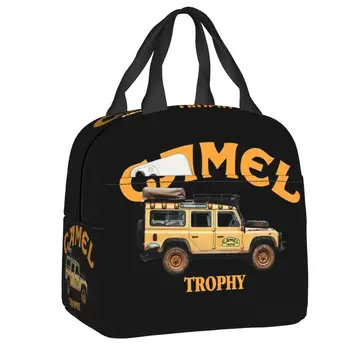 Camel Trophy Defender 110, изолированная сумка для ланча на работу, школьный термохолодильник, коробка для Бенто, женские Детские сумки-тоут