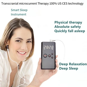 CES Транскраниальная Микроэлектрическая Физиотерапия Бессонница Тревога Депрессия Интеллектуальное устройство для глубокого расслабления сна Безопасное Эффективное