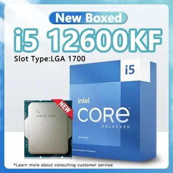 Core i5-12600KF Коробочный процессор 2,8 ГГц L3 = 20 МБ 125 Вт 6 + 4 Ядра 16 Потоков 7 нм для Нового Процессорного сокета 12 поколения LGA1700 i5 12600KF