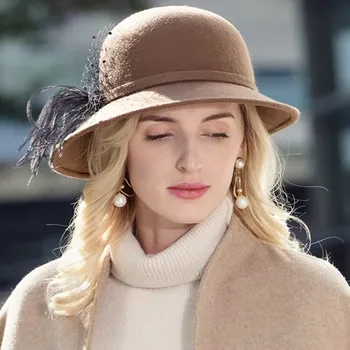 EE 5151 осенне-зимняя новая женская шляпа, модная корейская повседневная универсальная шерстяная шляпа, осенний стиль, цилиндр