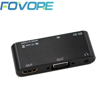 HDMI-VGA Адаптер HDMI HDMI Male-VGA Famale конвертер Адаптер 1080P цифро-аналоговое видео Аудио для ПК Ноутбук планшет НОВЫЙ