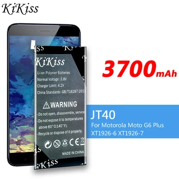KiKiss 3700 мАч Сменный Аккумулятор Высокой Емкости JT40 Для Motorola Moto G6 Plus G6Plus XT1926-6 XT1926-7