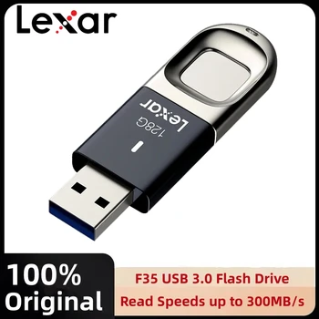 Lexar JumpDrive Fingerprint F35 USB 3.0 Флэш-накопитель 32 ГБ 64 ГБ 128 ГБ 256 ГБ Шифровальная Память USB-накопитель для шифрования дисков Pen Drive