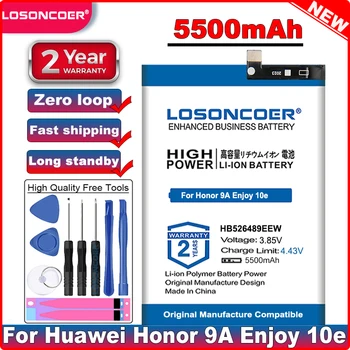 LOSONCOER Аккумулятор Хорошего Качества 5500 мАч HB526489EEW Аккумулятор Для Huawei Honor Play Changwan 9A Enjoy 10e Сменный Аккумулятор Телефона