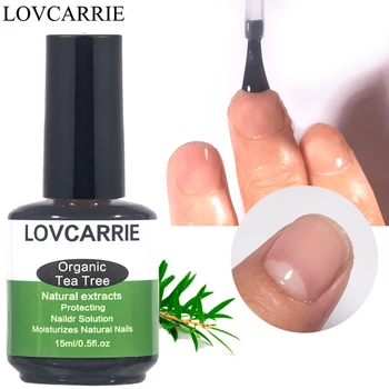 LOVCARRIE Органическое Масло Чайного дерева для Кутикулы Для восстановления ногтей 15 МЛ Натуральный Увлажняющий, Смягчающий, Укрепляющий Ногти, Лечащий Сухую кожу ногтей