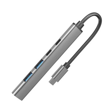 OFBK USB C Концентратор, 5 в 1 от Type C до Нескольких USB-портов для ноутбука, Планшета, Мобильного телефона