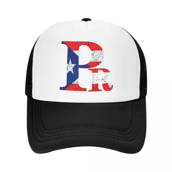 Pr Бейсболка с флагом Пуэрто-Рико для мужчин и женщин, бейсболка для дальнобойщиков, регулируемые рыболовные сетчатые шляпы Унисекс