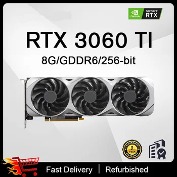 RTX 3060 TI METAL MASTER OC 8GB GDDR6 PCIE4.0 256bit 8PIN ИГРОВАЯ видеокарта placa de graphics card GPU 3060ti