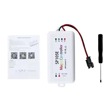 SP105E Полноцветный интеллектуальный контроллер Bluetooth WS2811 /2812 /9822 Скользящий фонарь с контроллером
