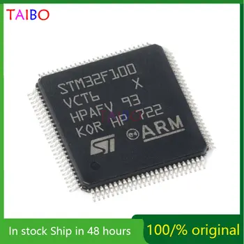 STM32F100VCT6 STM32F100 32F100VCT6 LQFP-100 Микросхема Микроконтроллера IC Интегральная Схема Совершенно Новый Оригинал