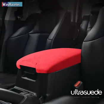 Ultrasuede Верхняя Замшевая Обертка Для Хранения Автомобиля, Коробка Для Подлокотника, Накладка Для Toyota Land Cruiser Prado 150 Facelift 2014-На J150