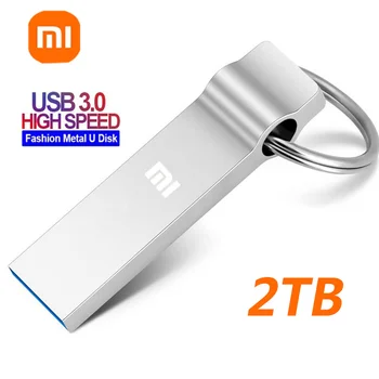 Xiaomi Original USB 2TB 3.0 Flash Высокоскоростная Флешка 1TB 512GB Металлические Накопители Портативный SSD-Накопитель 2TB Memoria Usb Disk TYPE-C Адаптер