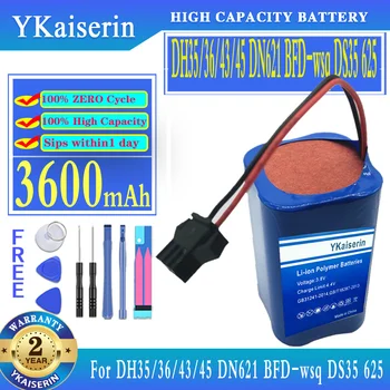 YKaiserin Аккумулятор 3600 мАч Для цифровых Аккумуляторов DS35 625 DH36 DH43 DH45 DH35 36/43/45 DN621 BFD-wsq