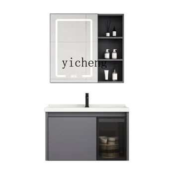YY Шкаф для ванной комнаты Комбинированный Столик для ванной комнаты небольшого размера, очень узкий умывальник