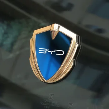 Автомобильная 3D Эмблема Значок Наклейка Металлическая Наклейка Автозапчасти Для BYD Atto 3 Act Seal Tang F3 E6 Yuan Song Plus EV F0 Qin Han Dolphin S6