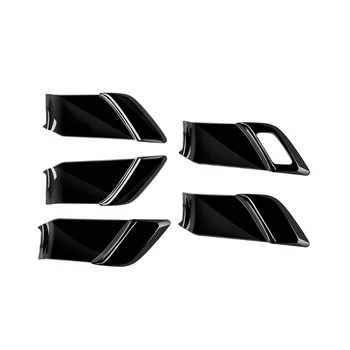 Автомобильная яркая черная Внутренняя дверная ручка для Prius 60 серии 2020-2023, наклейка на раму для дверной чаши