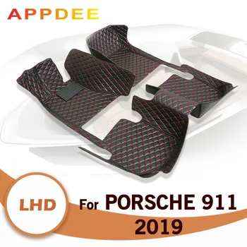 Автомобильные Коврики для Porsche 911 2019, Изготовленные на заказ Автоматические Накладки для ног, Автомобильный Ковер, Аксессуары для интерьера
