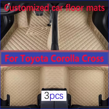 Автомобильные коврики для Toyota Corolla Cross 2022, Автомобильные накладки для ног, автомобильные Ковровые покрытия, Аксессуары для интерьера.